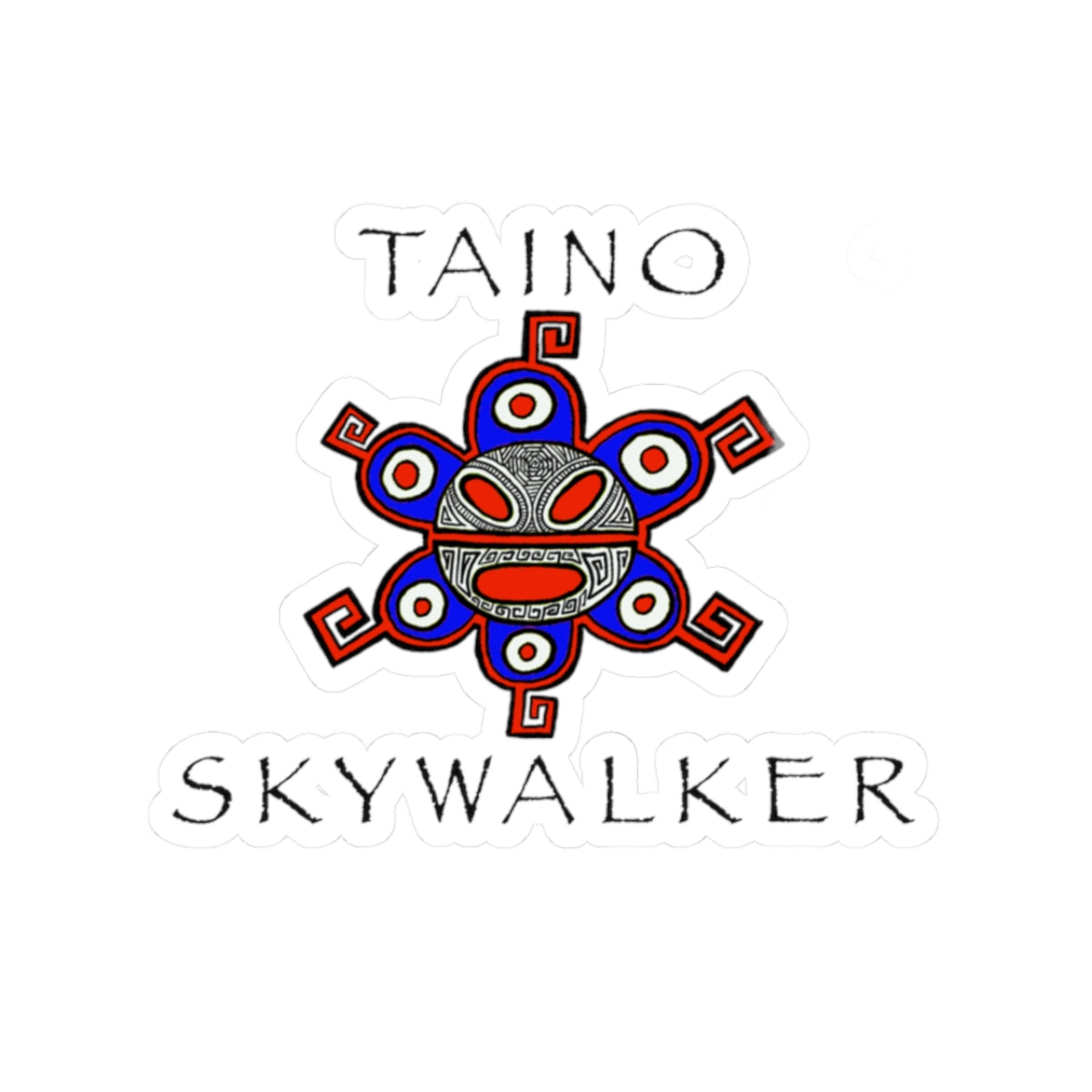 Taino Skywalker Kiss-Cut Stickers - Colorful Laptop Decoration, Festival Gear, Taino Art, Unique Gift, Sticker Pack