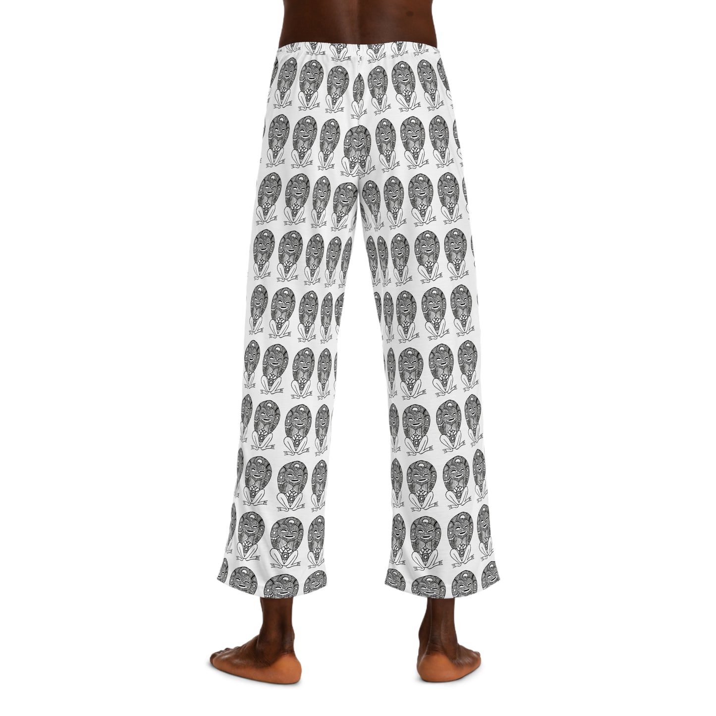 Men's Graphic ATABE Pajama Pants, Cozy Lounge Wear, Perfect for Relaxation, Gift for Father's Day, Halloween Style