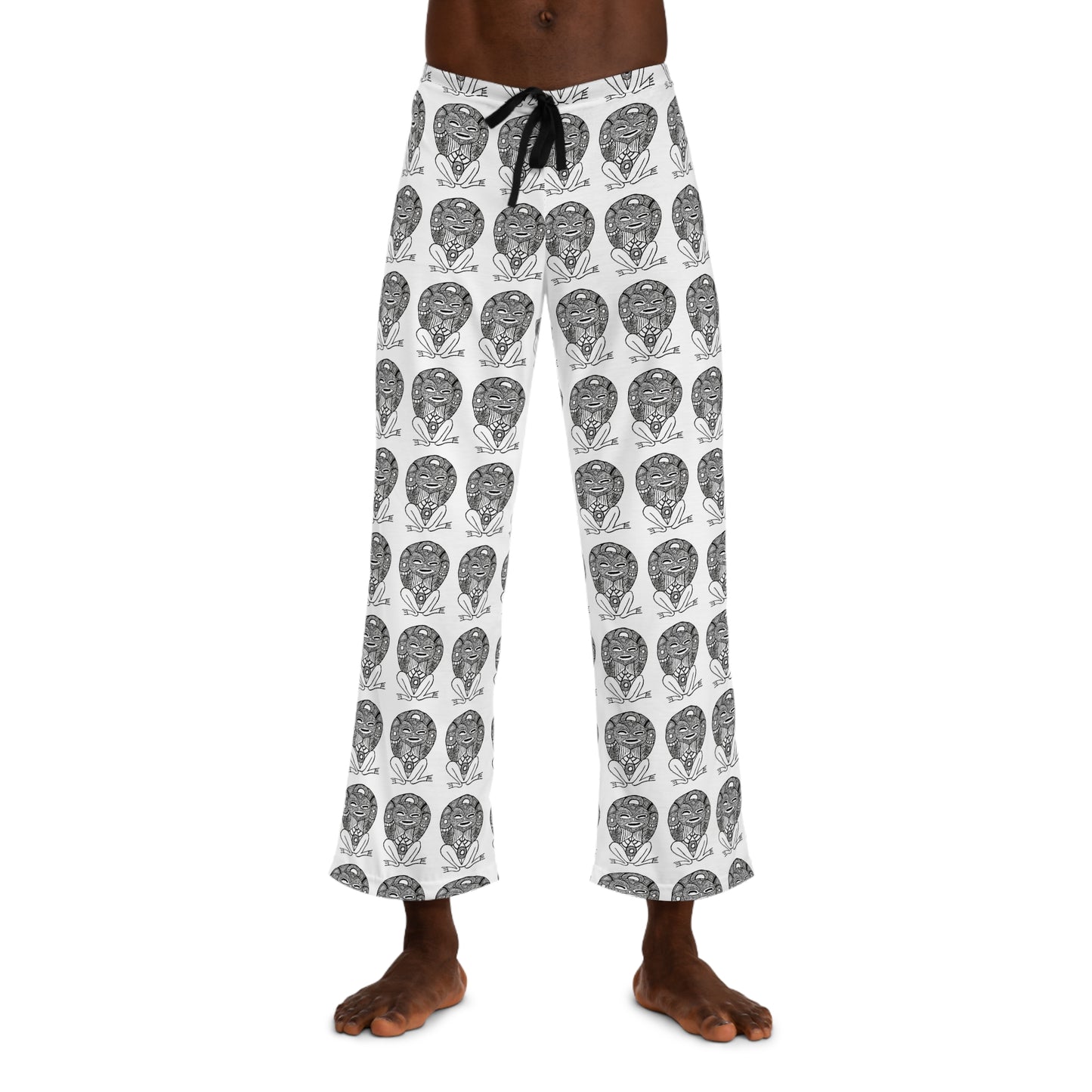 Men's Graphic ATABE Pajama Pants, Cozy Lounge Wear, Perfect for Relaxation, Gift for Father's Day, Halloween Style