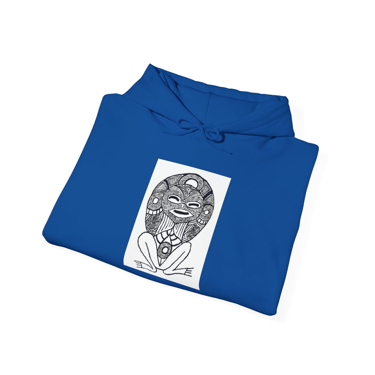 Taino Tribal Mask Hoodie - Indigenous Caribbean Art Sweatshirt