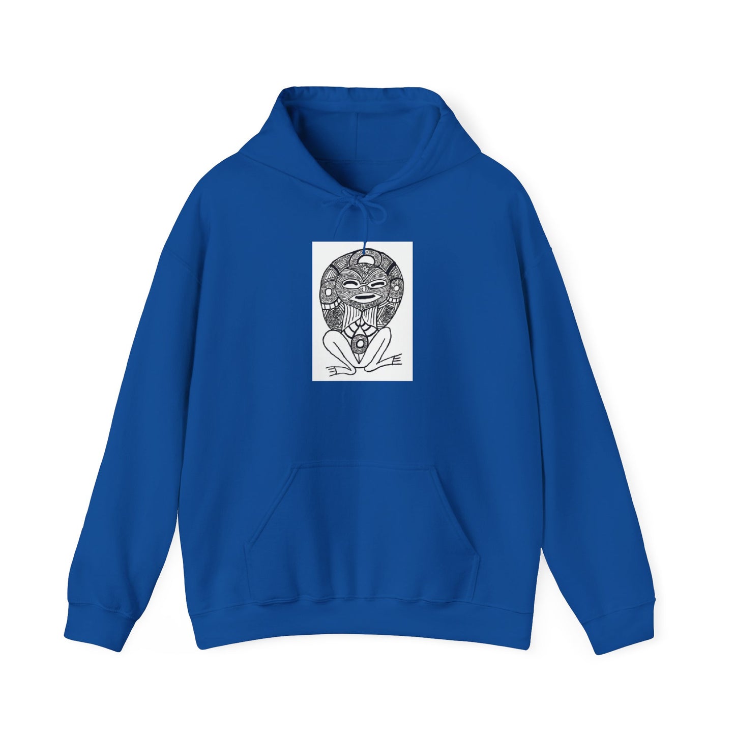 Taino Tribal Mask Hoodie - Indigenous Caribbean Art Sweatshirt