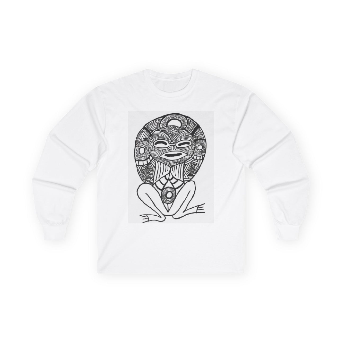 Taino Tribal Art Long Sleeve Tee — Skywalker Taino Co. Graphic Shirt